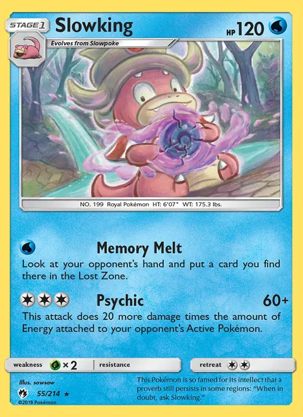 Slowking - 55/236 - Lost Thunder