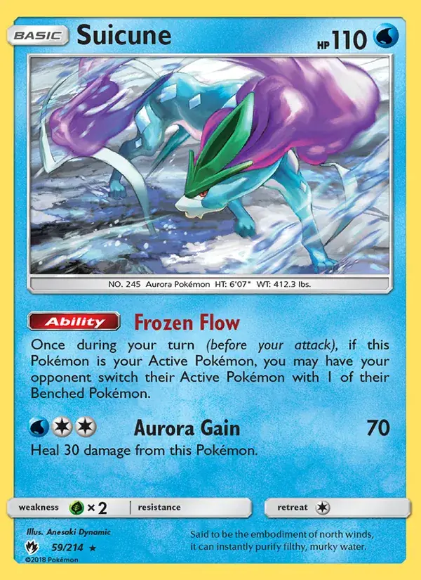 Suicune - 59/236 - Lost Thunder