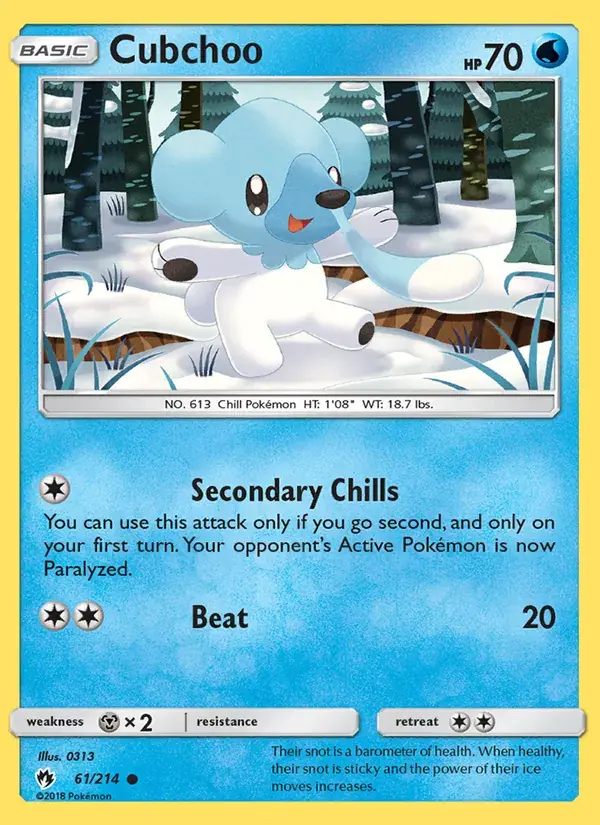 Cubchoo - 61/236 - Lost Thunder