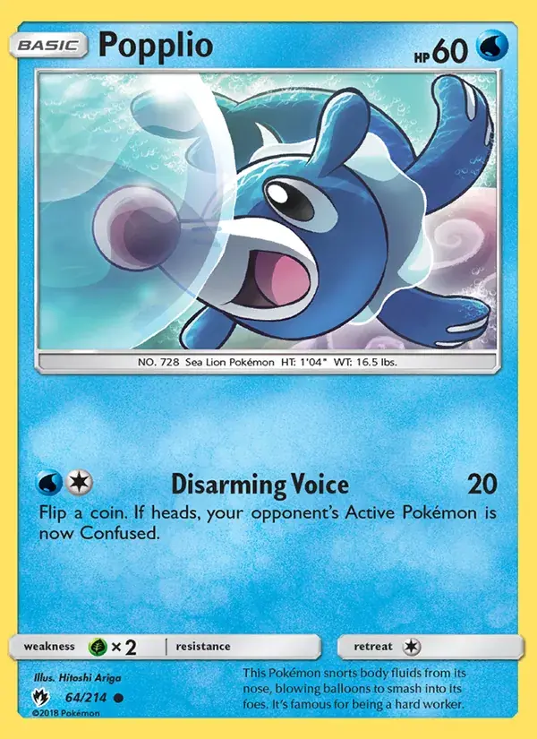 Popplio - 64/236 - Lost Thunder