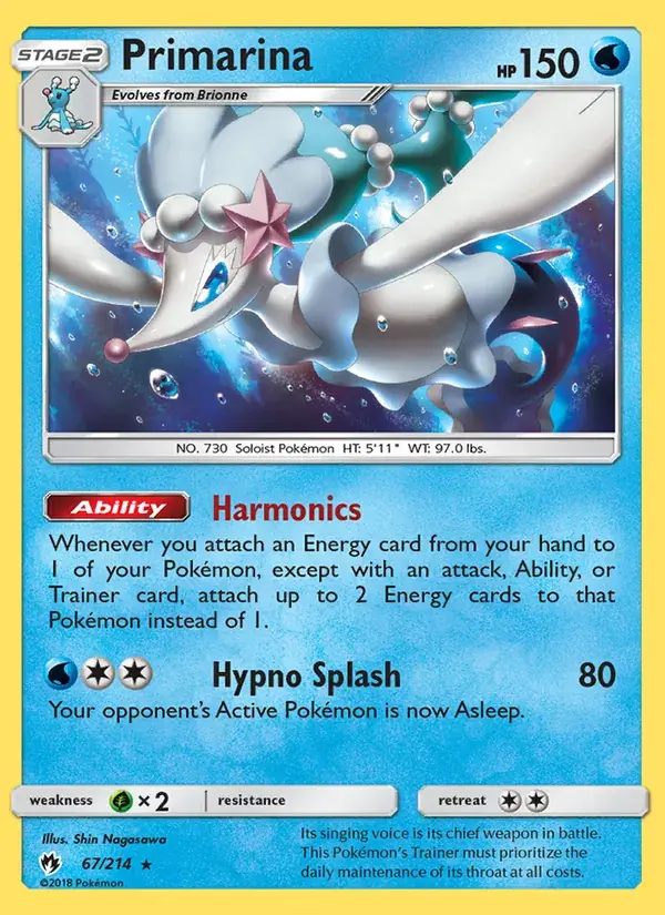Primarina - 67/236 - Lost Thunder