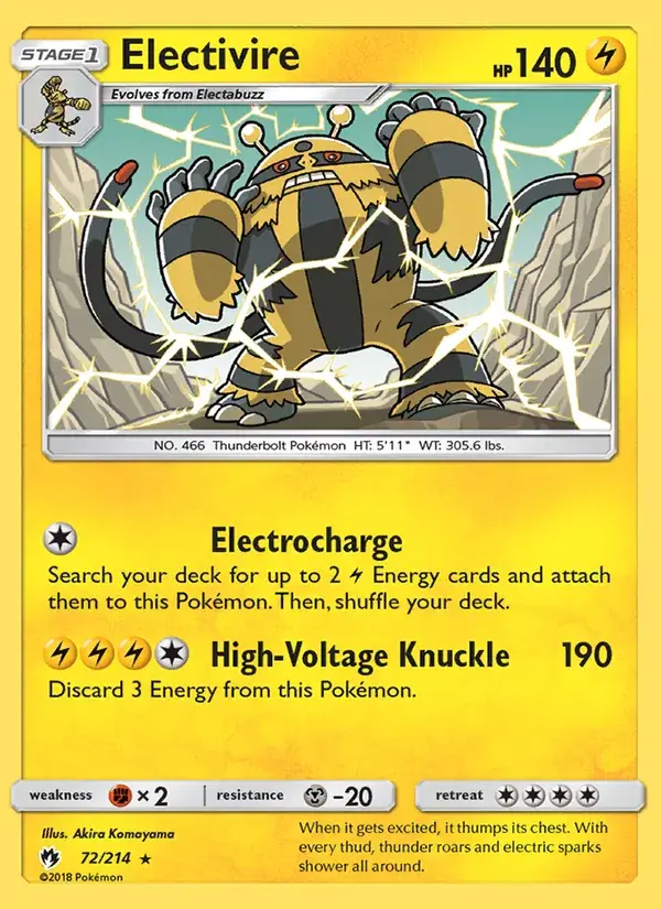 Electivire - 72/236 - Lost Thunder