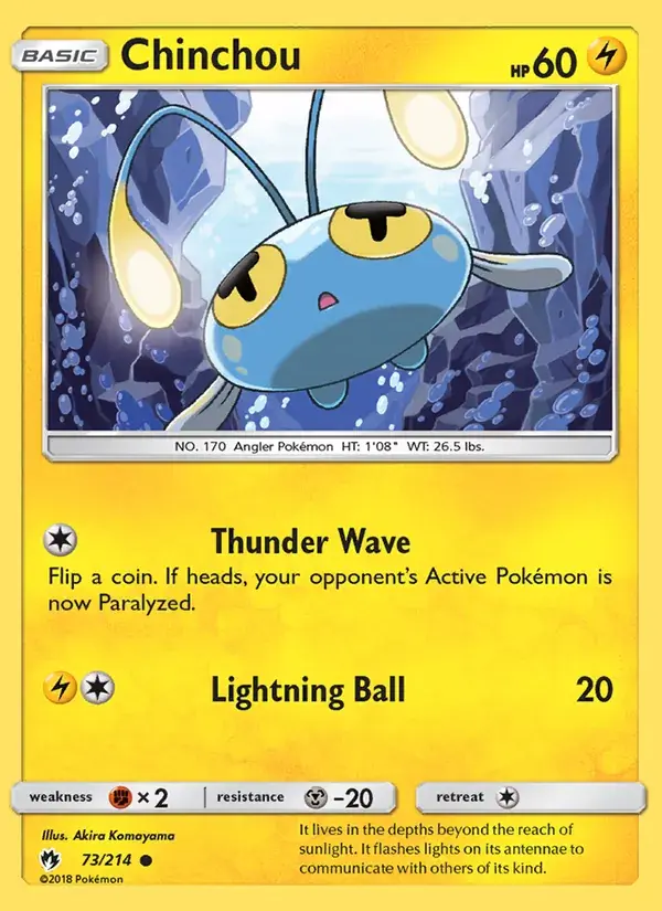 Chinchou - 73/236 - Lost Thunder