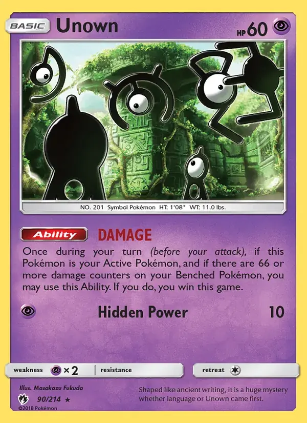 Unown - 90/236 - Lost Thunder