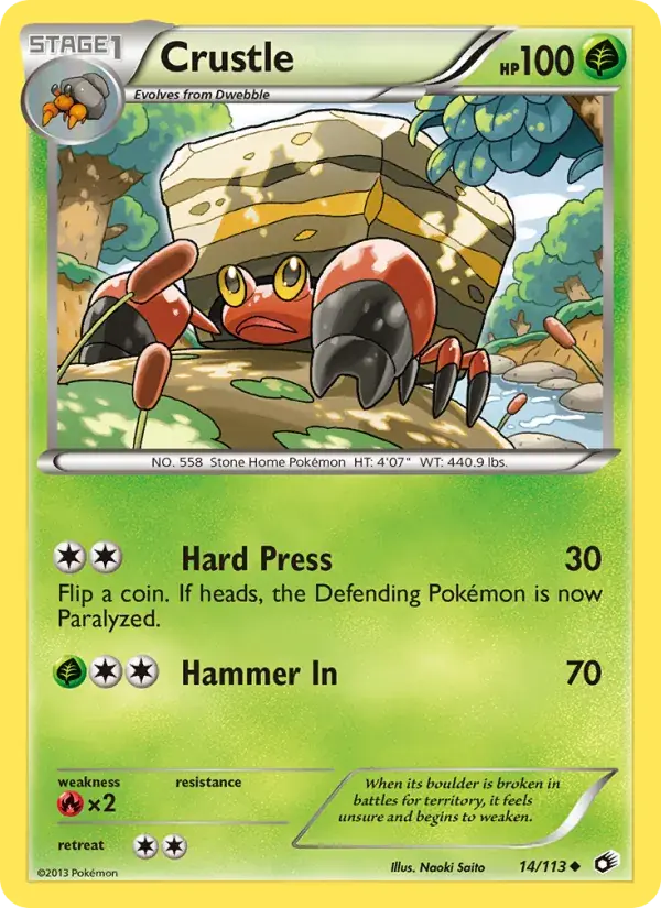 Crustle - 14/140 - Legendary Treasures