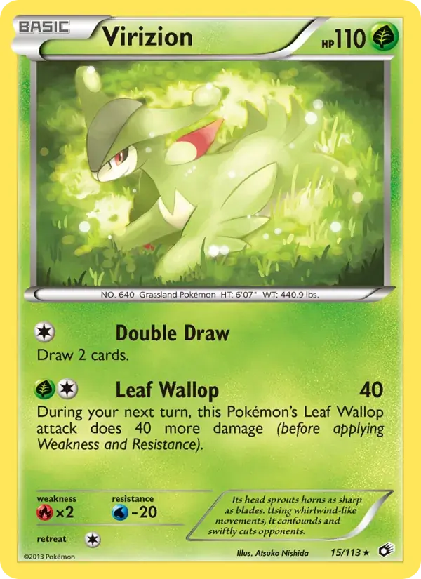 Virizion - 15/140 - Legendary Treasures