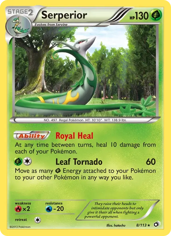Serperior - 8/140 - Legendary Treasures