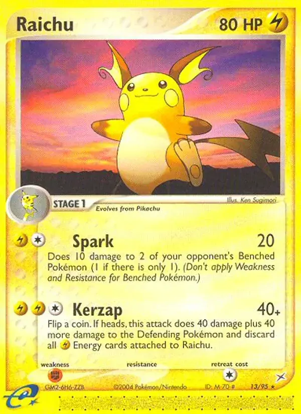 Raichu - 13/97 - Team Magma vs Team Aqua