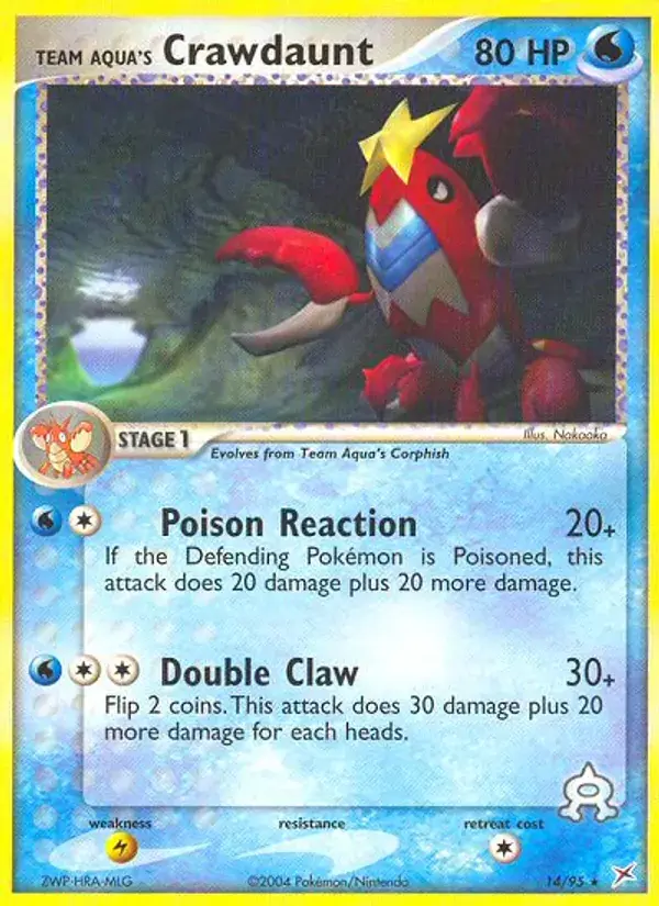 Team Aqua's Crawdaunt - 14/97 - Team Magma vs Team Aqua