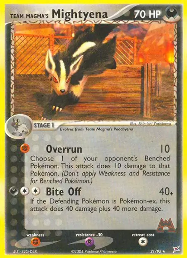 Team Magma's Mightyena - 21/97 - Team Magma vs Team Aqua