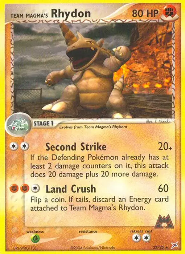 Team Magma's Rhydon - 22/97 - Team Magma vs Team Aqua