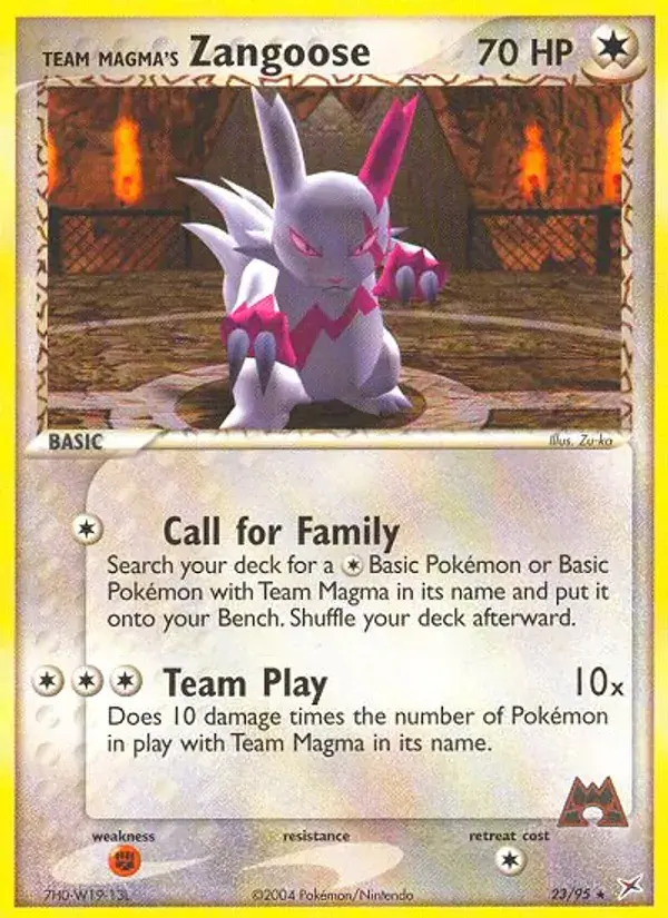 Team Magma's Zangoose - 23/97 - Team Magma vs Team Aqua