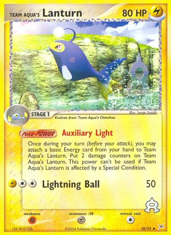 Team Aqua's Lanturn - 28/97 - Team Magma vs Team Aqua