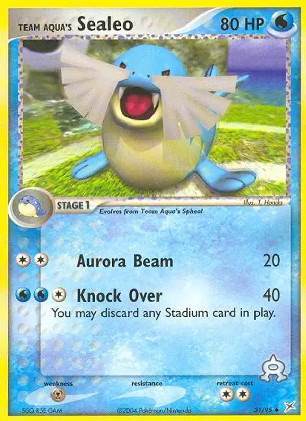 Team Aqua's Sealeo - 31/97 - Team Magma vs Team Aqua