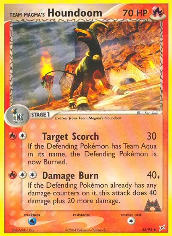 Team Magma's Houndoom - 34/97 - Team Magma vs Team Aqua