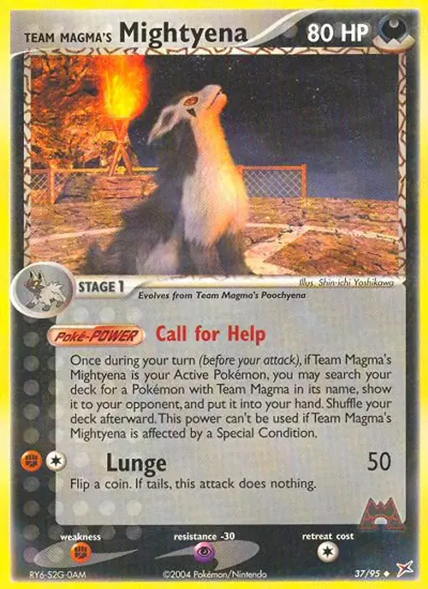Team Magma's Mightyena - 37/97 - Team Magma vs Team Aqua