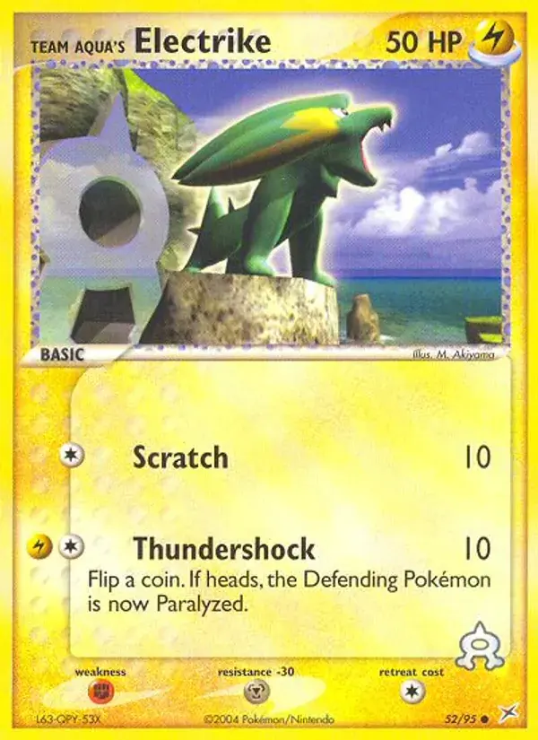 Team Aqua's Electrike - 52/97 - Team Magma vs Team Aqua