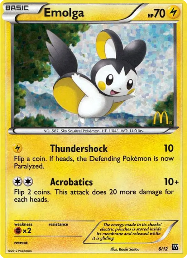 Emolga - 6/12 - Collection McDonald's 2012