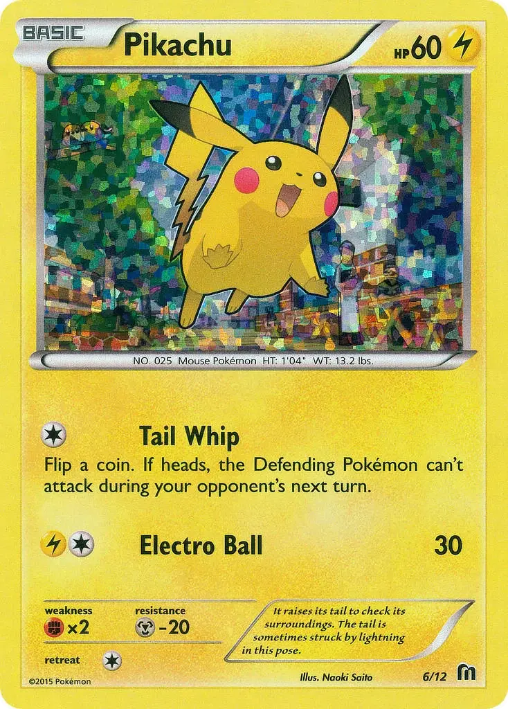 Pikachu - 6/12 - Collection McDonald's 2016