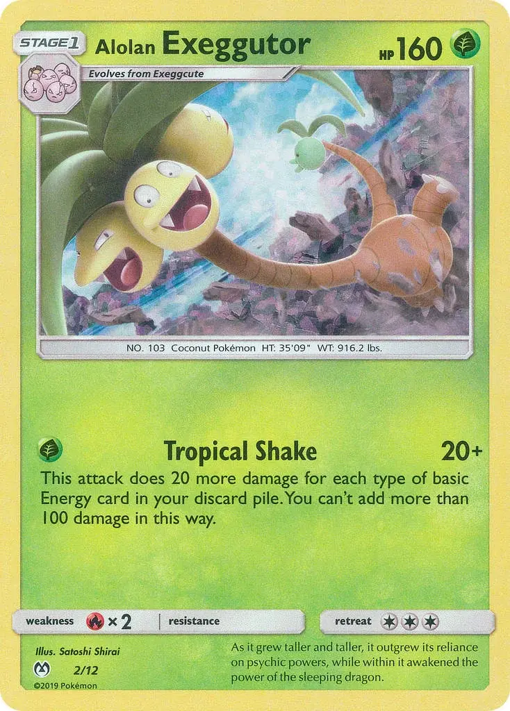 Alolan Exeggutor - 2/12 - McDonald's Collection 2019