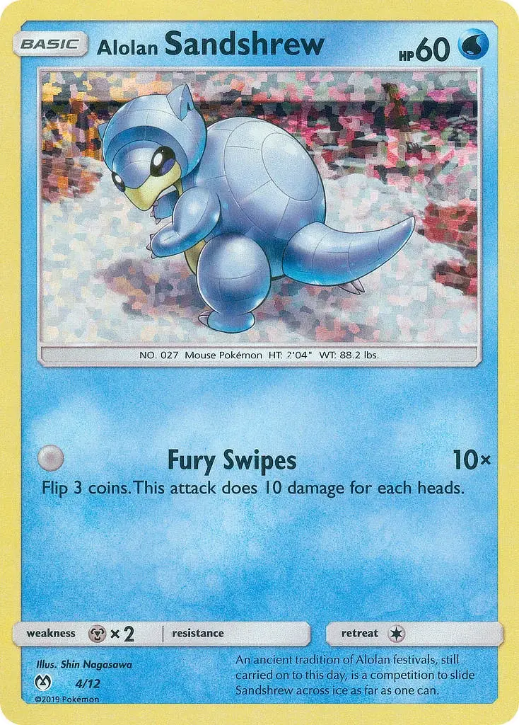 Alolan Sandshrew - 4/12 - McDonald's Collection 2019