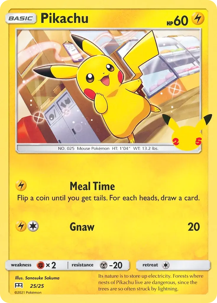 Pikachu - 25/25 - Collection McDonald's 2021