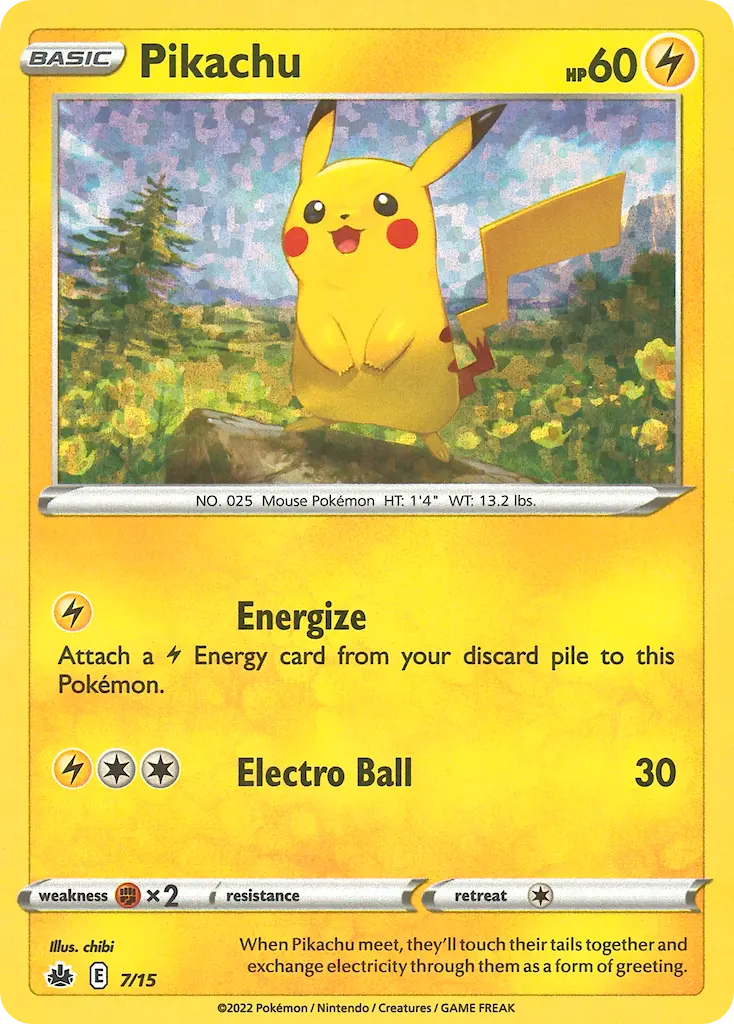 Pikachu - 7/15 - Collection McDonald's 2022