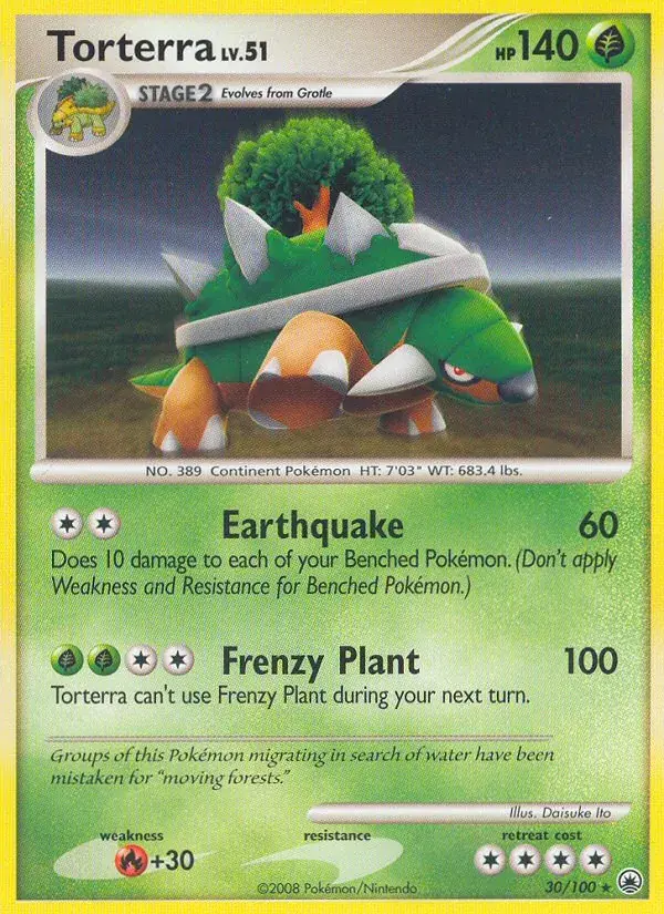 Torterra - 30/100 - Aube Majestueuse