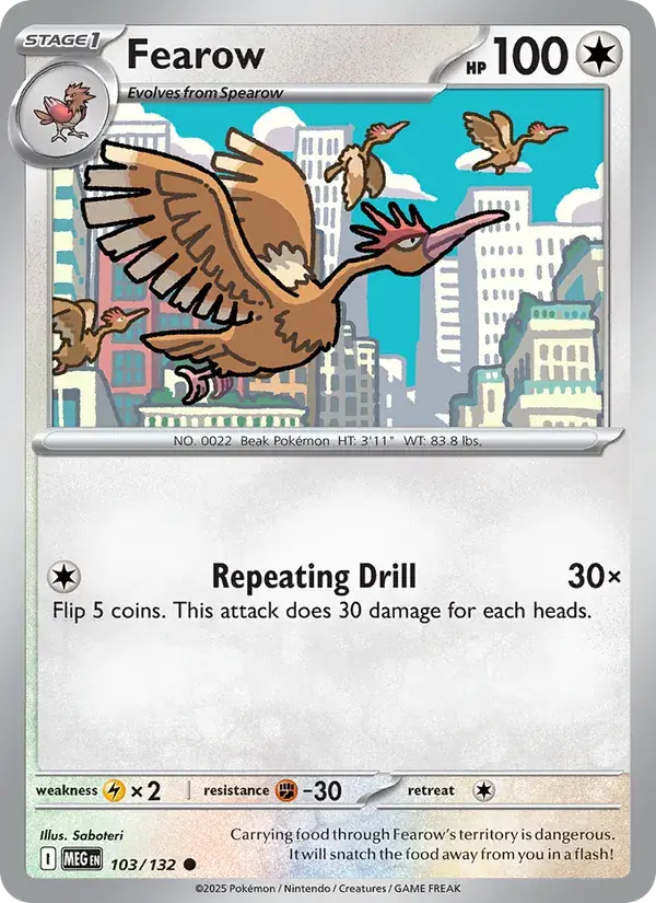 Fearow - 103/188 - Mega Evolution