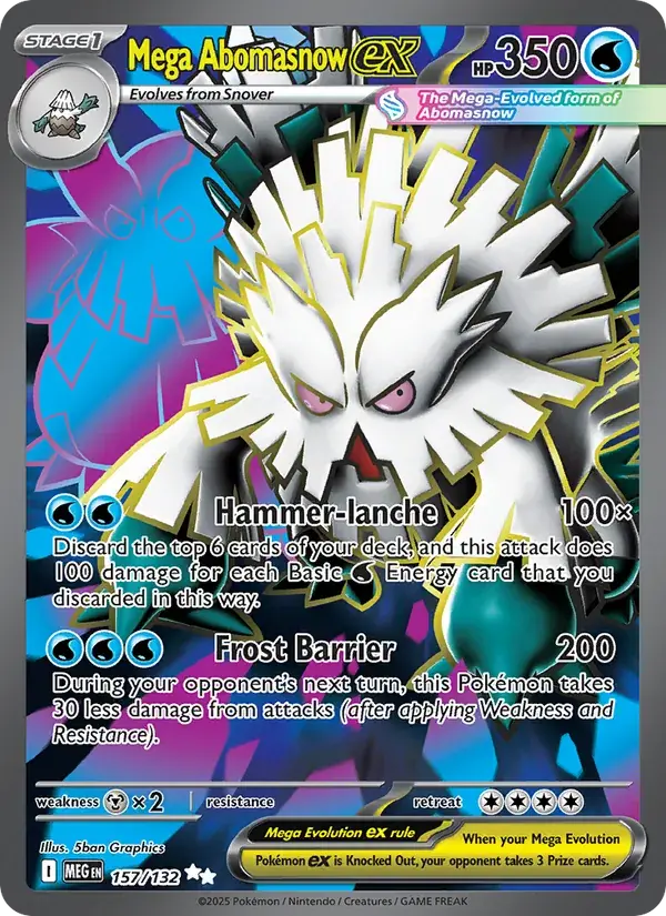 Mega Abomasnow ex - 157/188 - Mega Evolution
