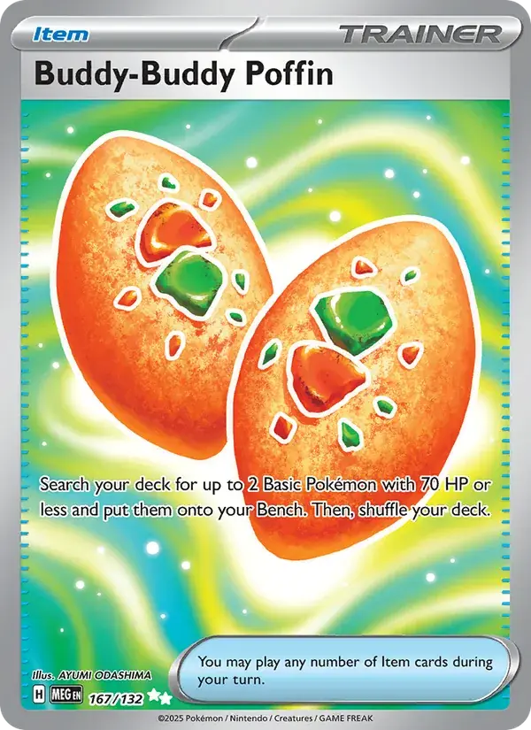 Buddy-Buddy Poffin - 167/188 - Mega Evolution