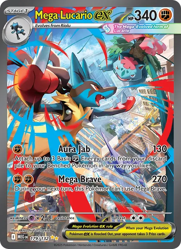 Mega Lucario ex - 179/188 - Mega Evolution