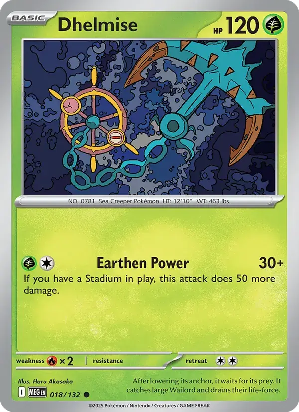 Dhelmise - 018/188 - Mega Evolution