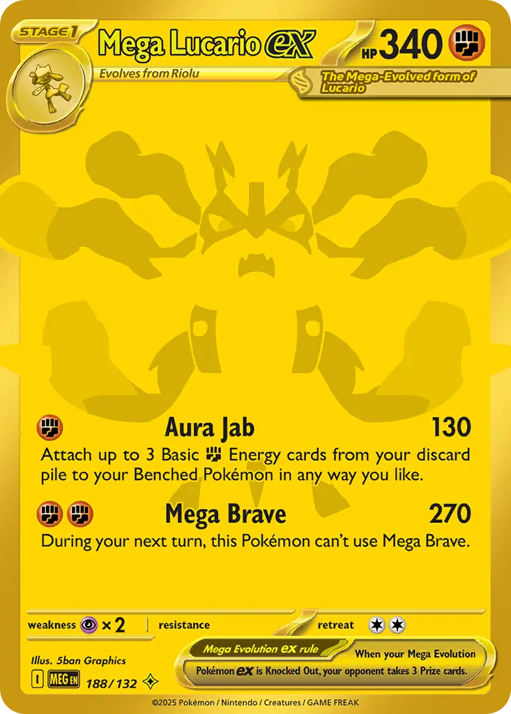 Mega Lucario ex - 188/188 - Mega Evolution