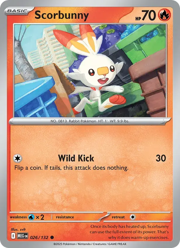 Scorbunny - 026/188 - Mega Evolution