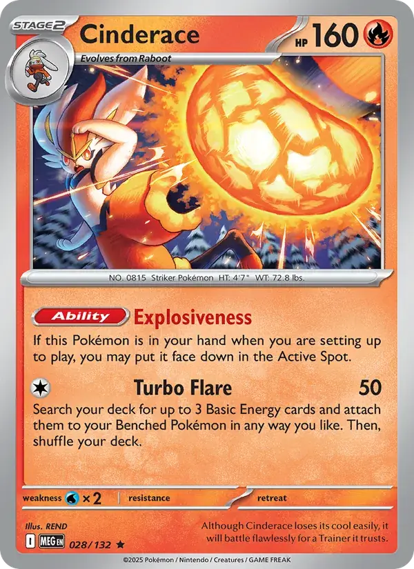 Cinderace - 028/188 - Mega Evolution