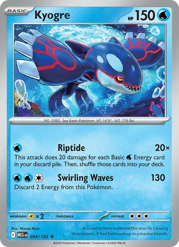 Kyogre - 034/188 - Mega Evolution