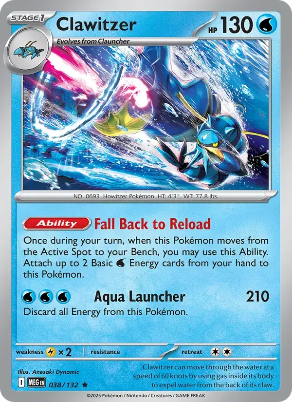 Clawitzer - 038/188 - Mega Evolution