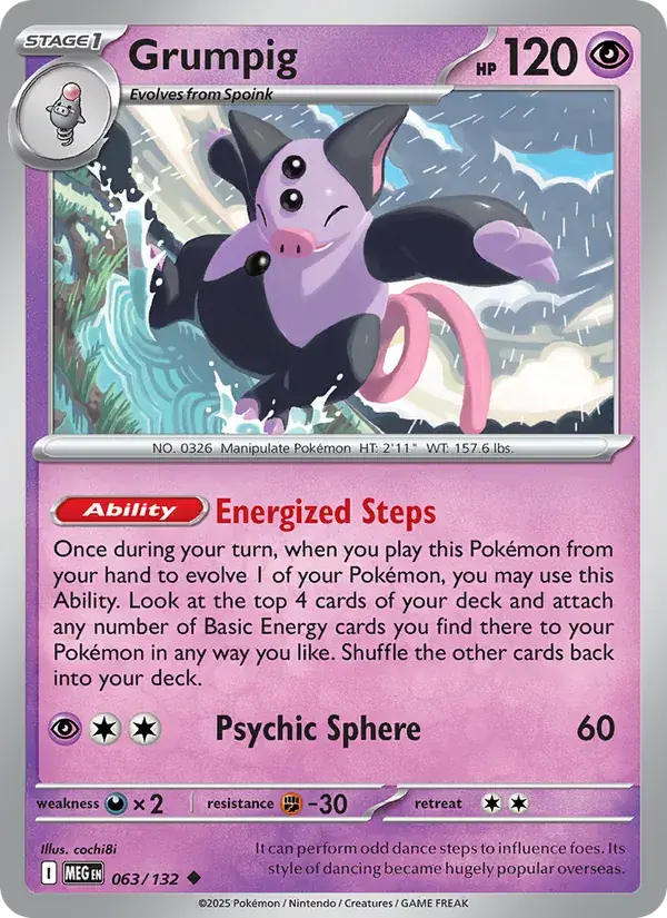 Grumpig - 063/188 - Mega Evolution