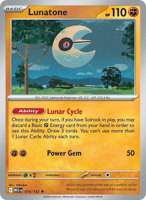 Lunatone - 074/188 - Mega Evolution
