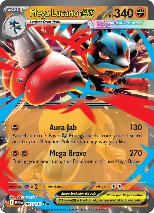 Mega Lucario ex - 077/188 - Mega Evolution