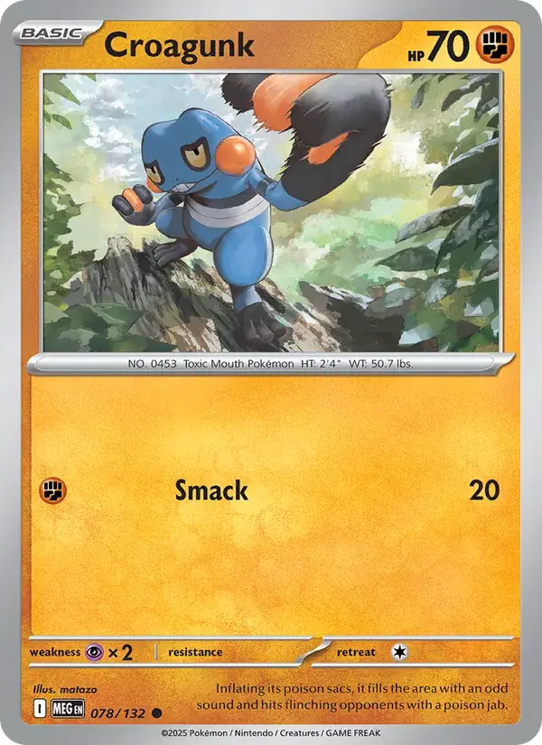Croagunk - 078/188 - Mega Evolution