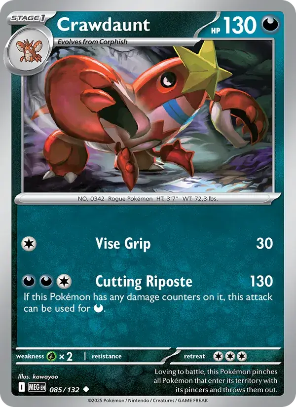 Crawdaunt - 085/188 - Mega Evolution