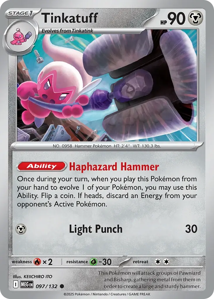 Tinkatuff - 097/188 - Mega Evolution