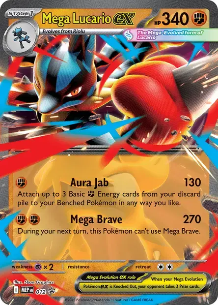 Méga-Lucario-ex - 012/088 - MEP Black Star Promos