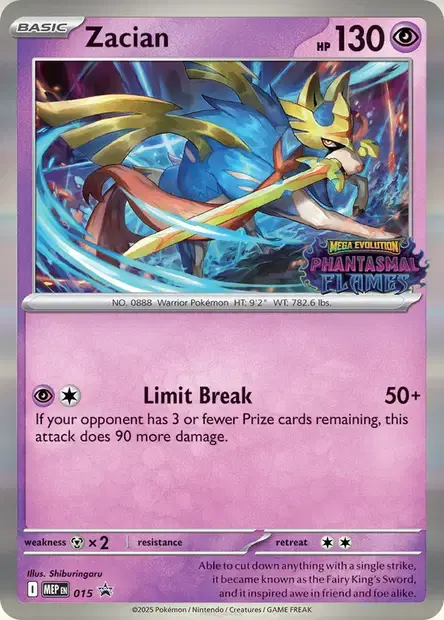 Zacian - 015/088 - MEP Black Star Promos