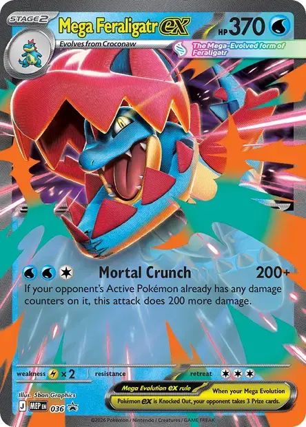 Méga-Aligatueur-ex - 036/088 - MEP Black Star Promos