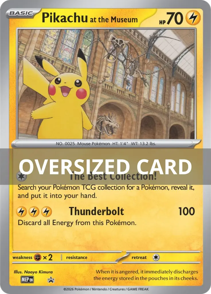 Pikachu at the Museum - Museum/88 - MEP Black Star Promos