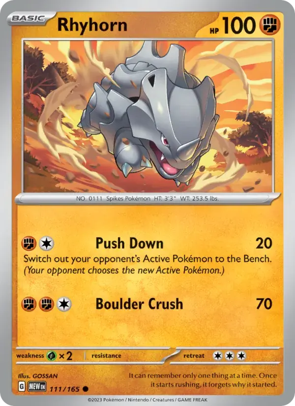 Rhyhorn - 111/207 - 151