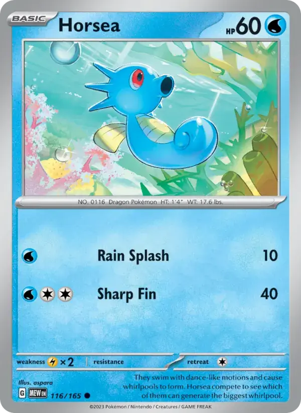Horsea - 116/207 - 151